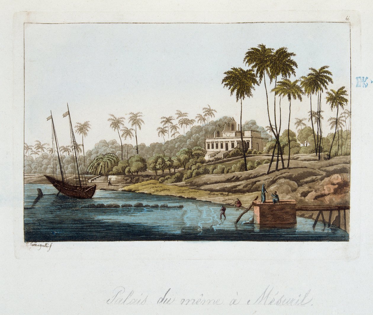 Palais a Measuril (Simbabwe) - in „Die alte und moderne Tracht“ von Ferrario, ed. Mailand von Unknown artist