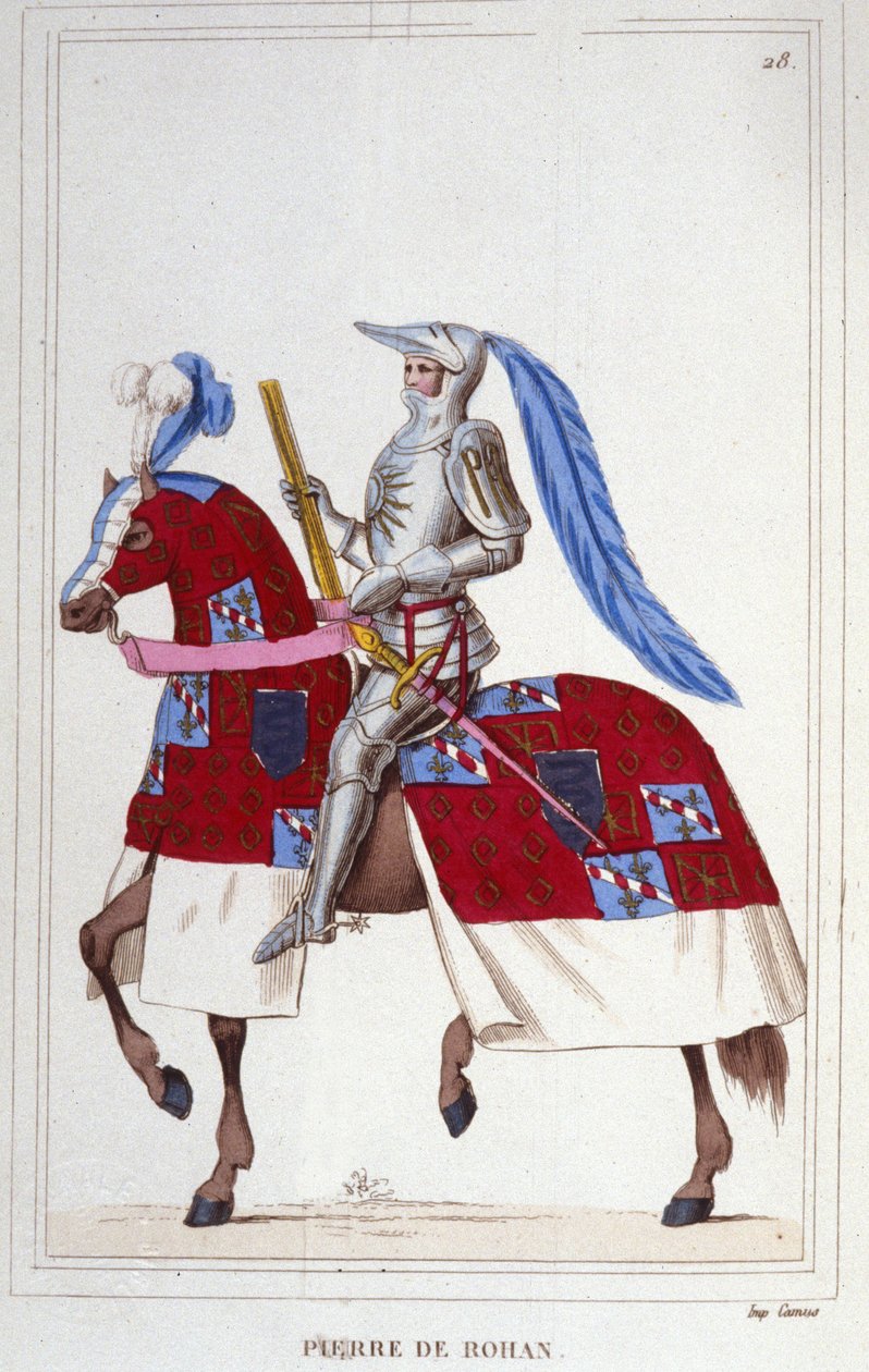 Pierre, Vicomte de Rohan, Sire de Gie (1451-1513). Marschall von Frankreich. Gravur von 1830 von Unknown artist