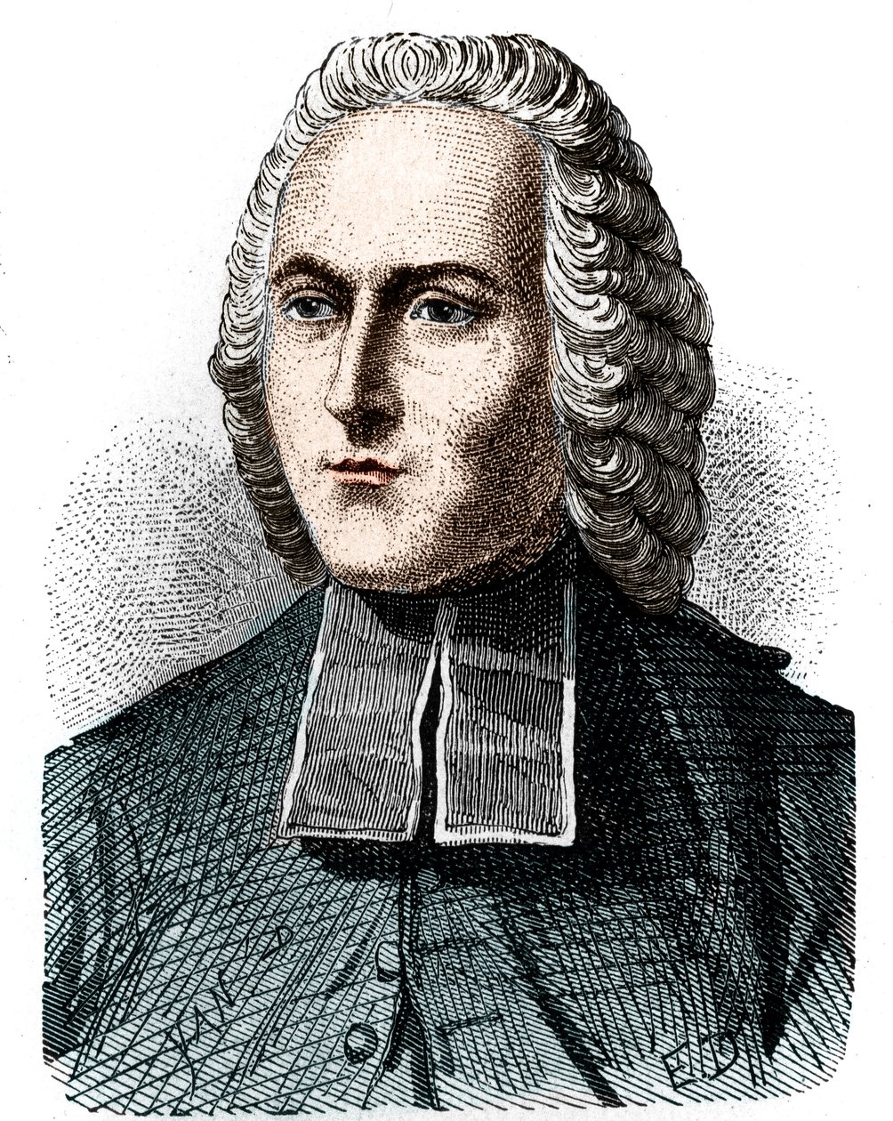 Porträt von Abbé Jean Antoine Nollet (1700-1770), französischer Physiker - in „Album de la Science; berühmte Wissenschaftler; Große Entdeckungen“ 1896. von Unknown artist