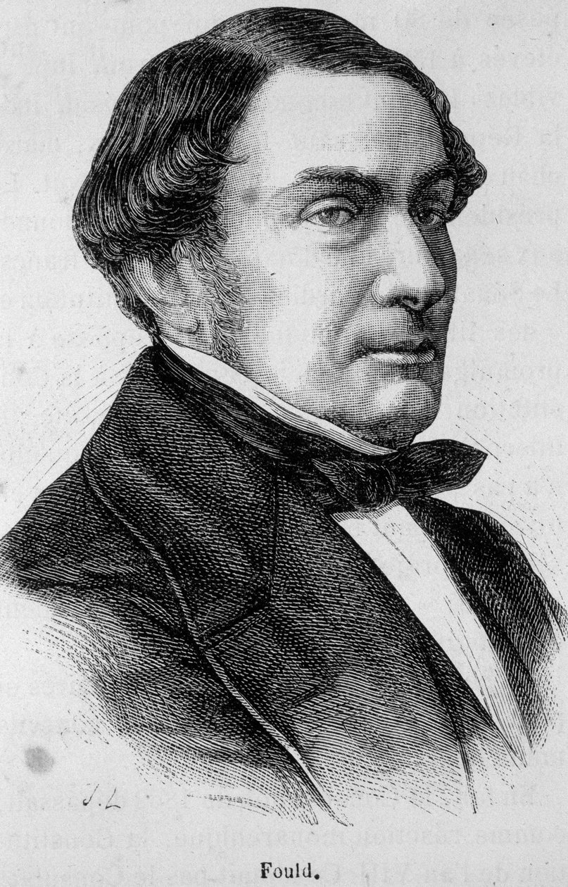 Porträt von Achille Fould (1800-1867), französischer jüdischer Bankier, Unterstützer des Freihandels und des Saint-Simonismus von Unknown artist