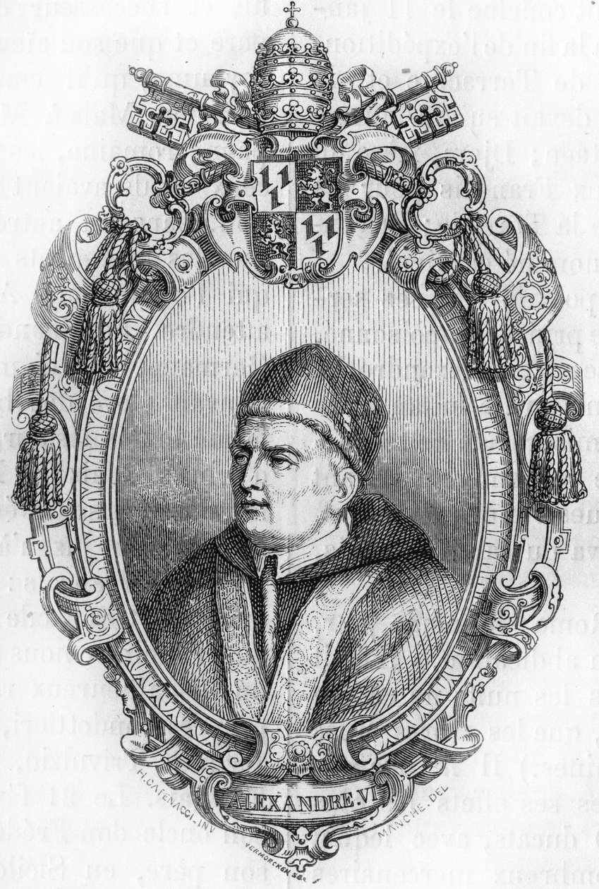 Porträt von Alexander VI. (1431-1503). von Unknown artist