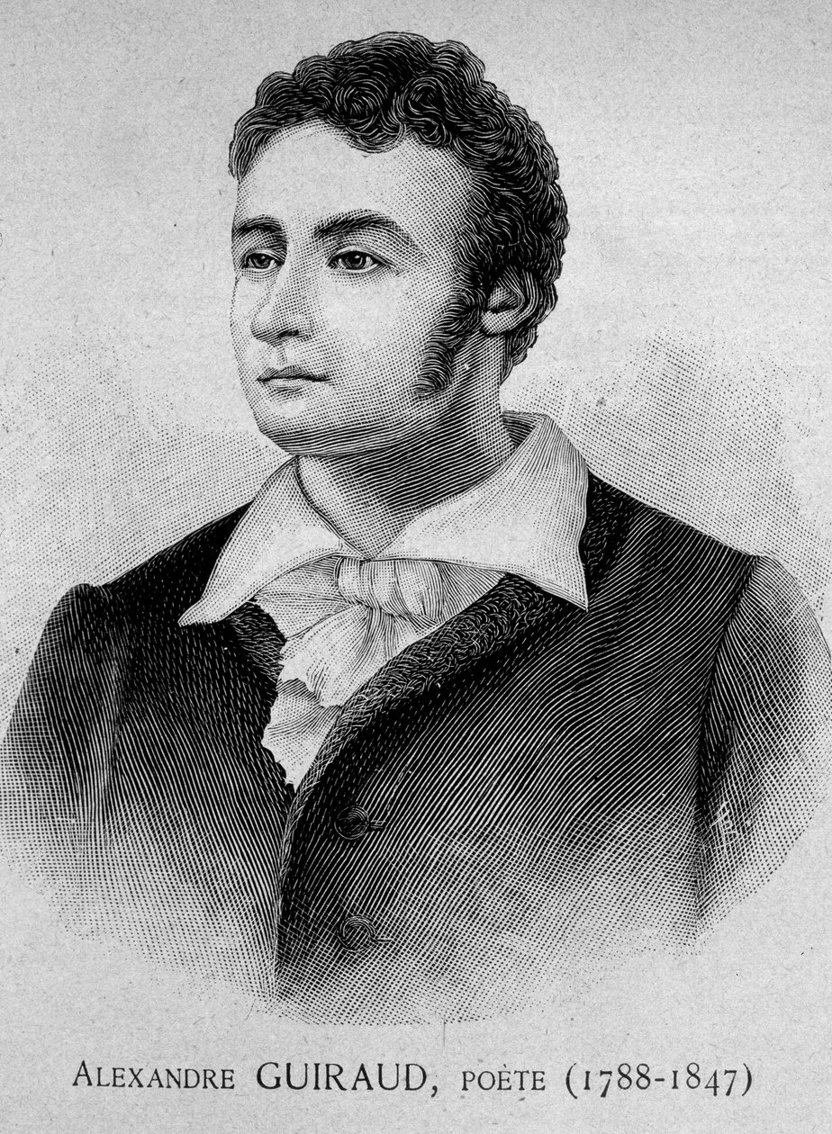 Porträt von Alexandre Guiraud, Dichter (1788-1847) von Unknown artist