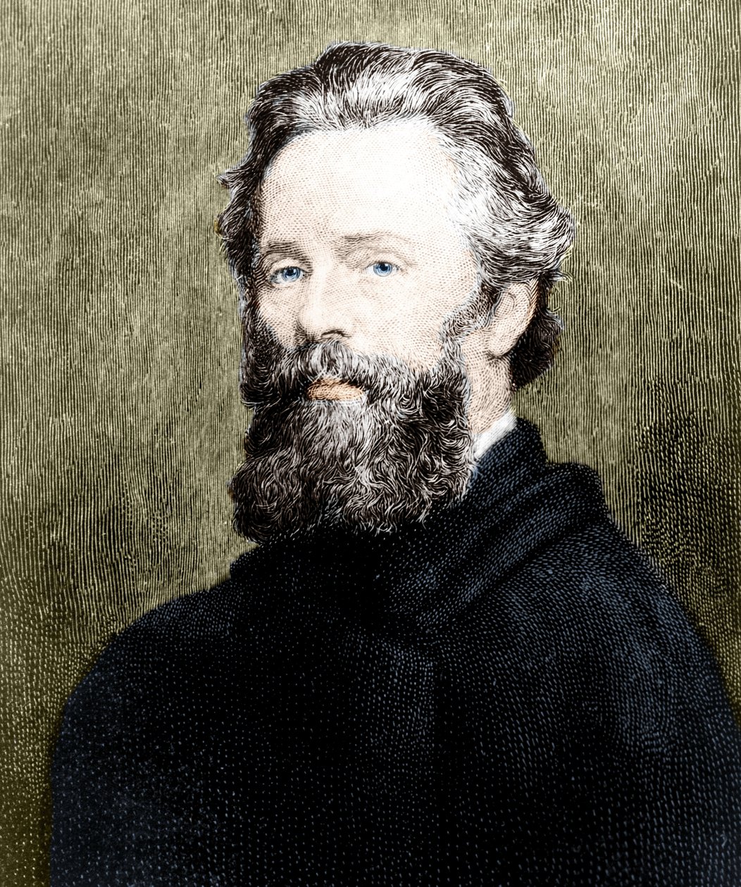 Porträt des amerikanischen Dichters und Romanautors Herman Melville (1819-1891) von Unknown artist