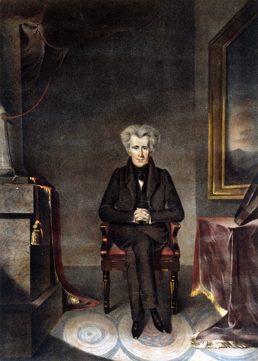 Porträt von Andrew Jackson (1767 - 1845) amerikanischer Staatsmann von Unknown artist