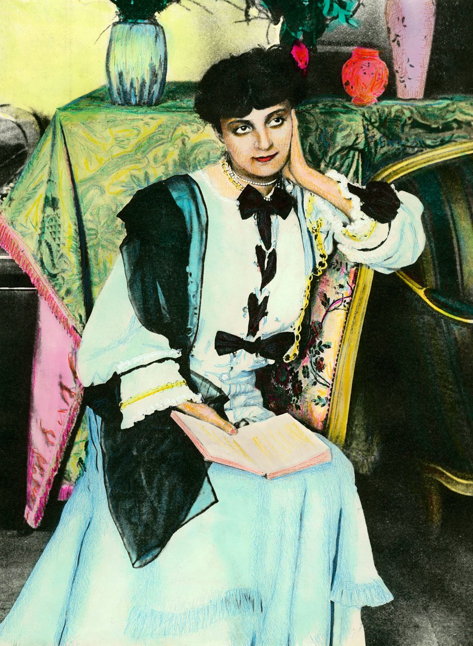 Porträt von Anna de Noailles (1876-1933), Schriftstellerin von Unknown artist
