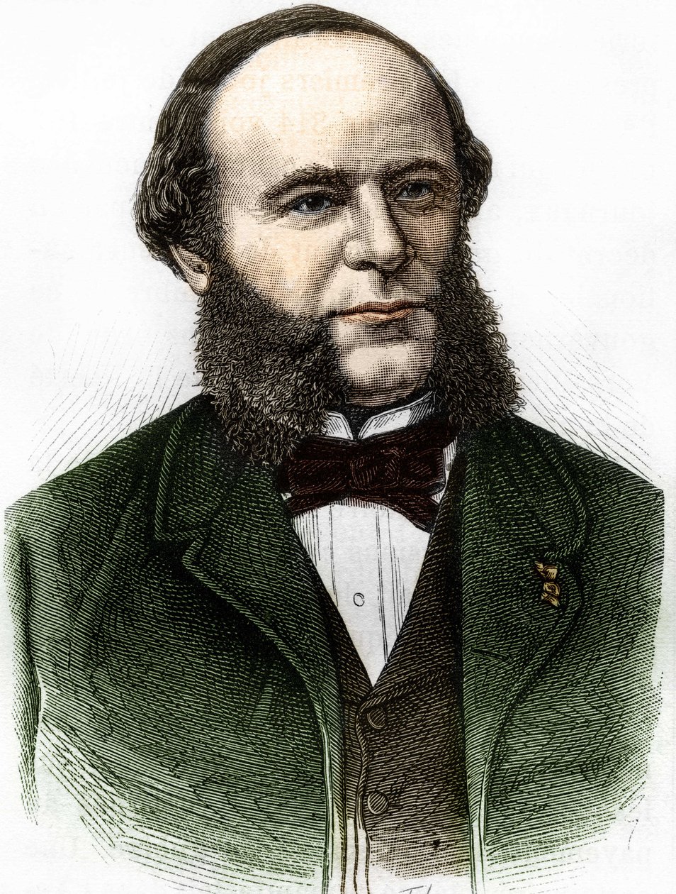 Porträt von Auguste Pouyer-Quertier (Pouyer Quertier) (1820 - 1891). Gravur aus dem späten 19. Jahrhundert von Unknown artist