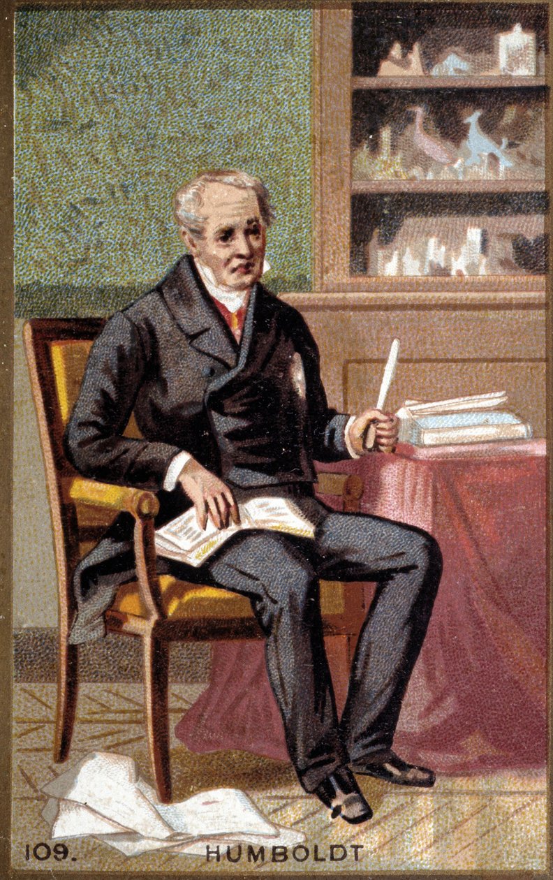 Porträt von Baron Alexander von Humboldt. von Unknown artist