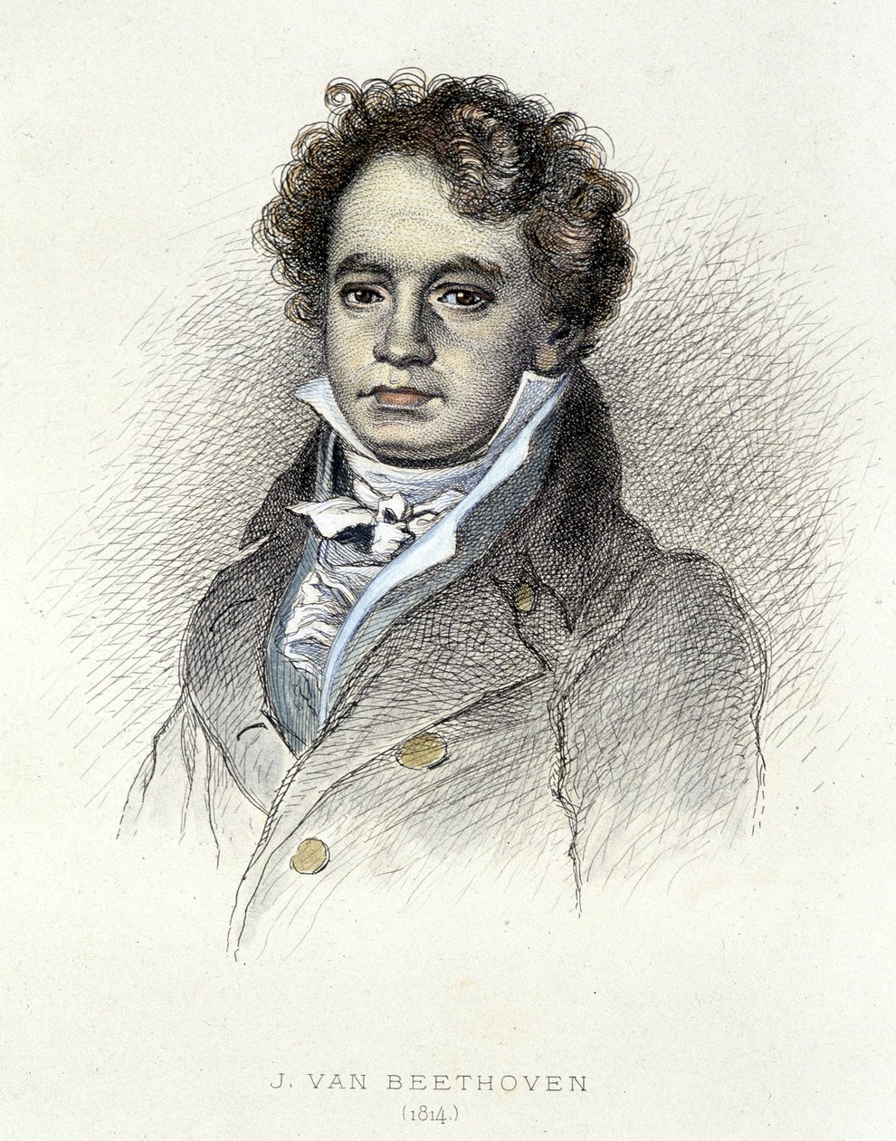 Porträt von Beethoven (1814) - Gravur von Unknown artist