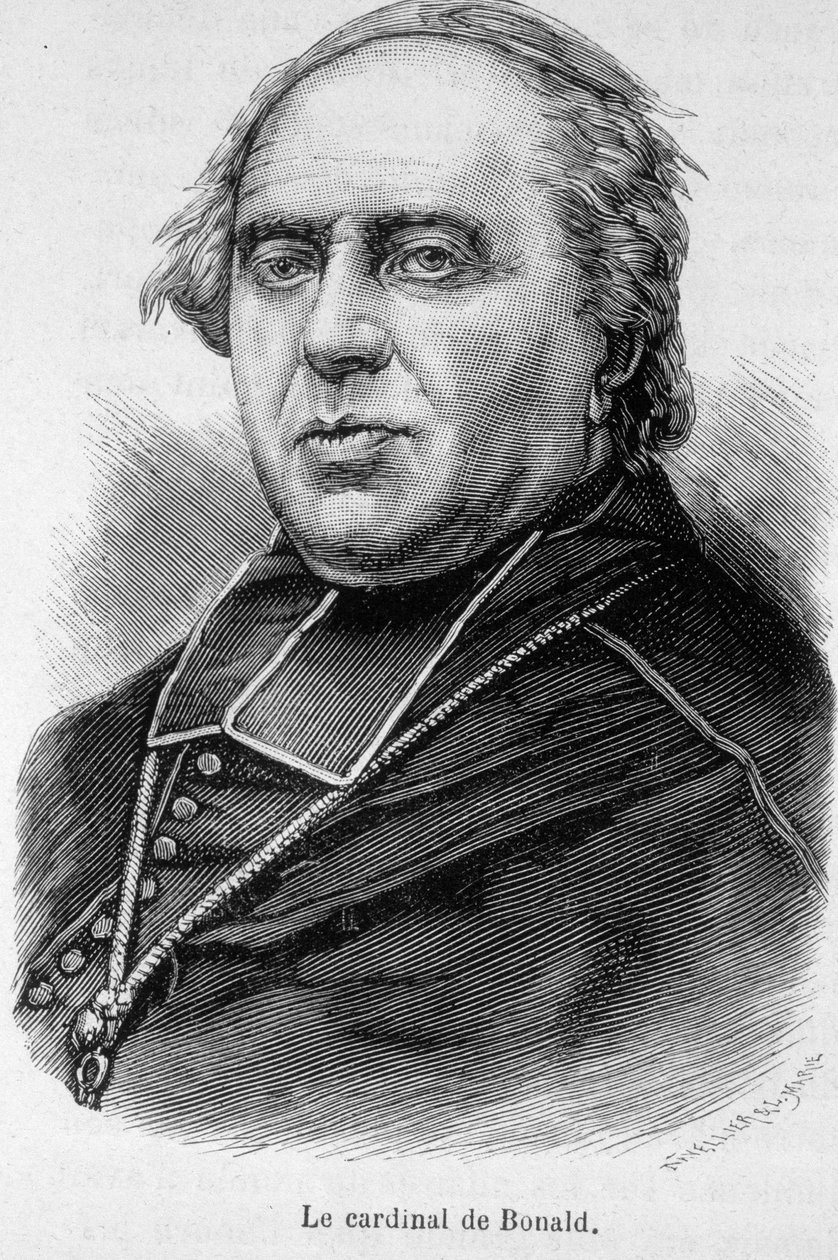 Porträt von Kardinal Bonald von Unknown artist
