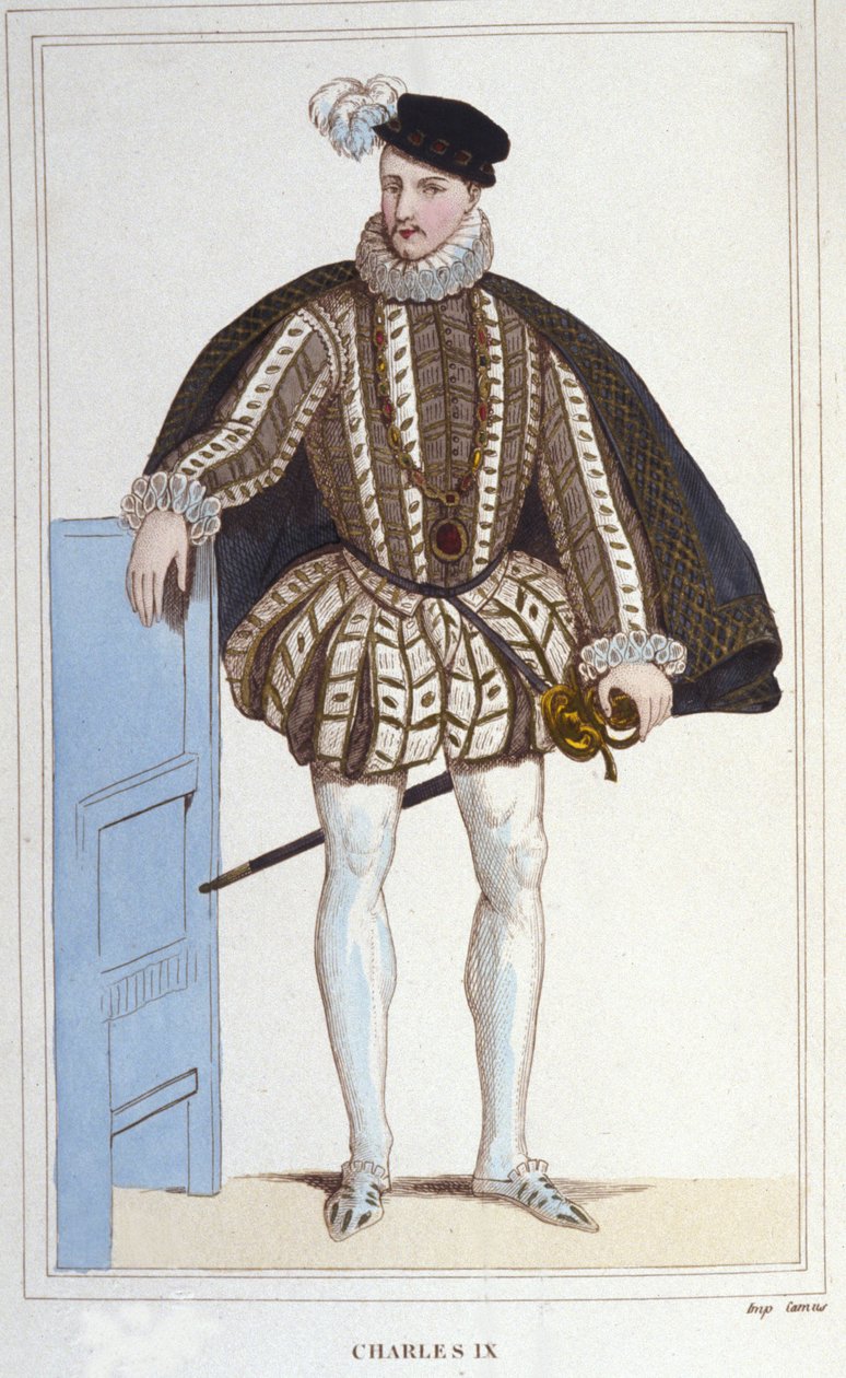 Porträt von Karl IX. (1550 - 1574), König von Frankreich. von Unknown artist