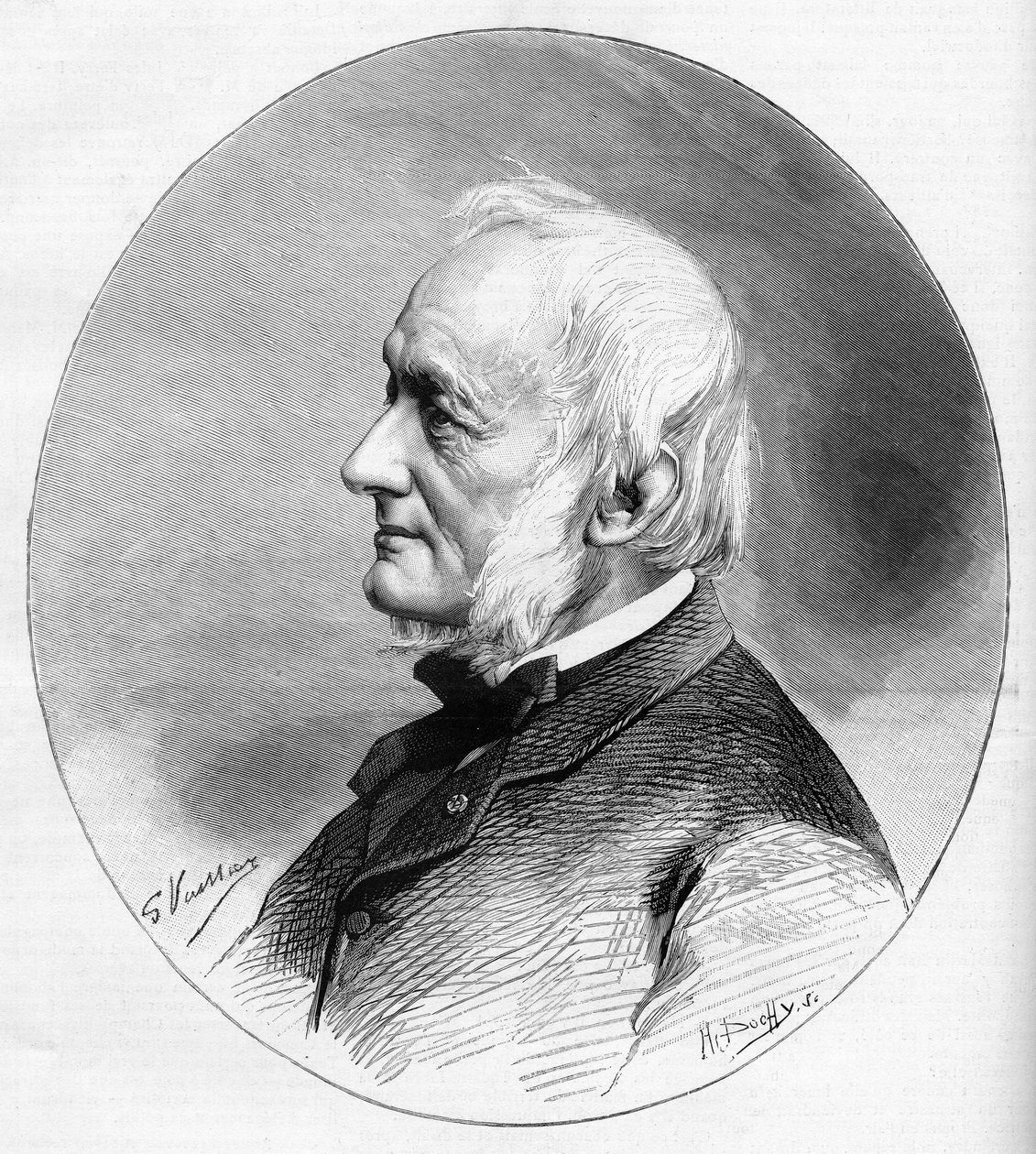 Porträt von Désiré Nisard (1806-1888), Schriftsteller und Mitglied der französischen Akademie, gewählt 1850 von Unknown artist