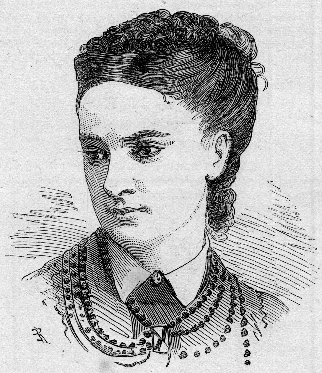 Porträt von Dinah Felix, französische Komödiantin, Mitglied der Comédie Française von 1862 bis 1882. Gravur in „Le Monde Illustré“ Nr. 1168 vom 16. August von Unknown artist