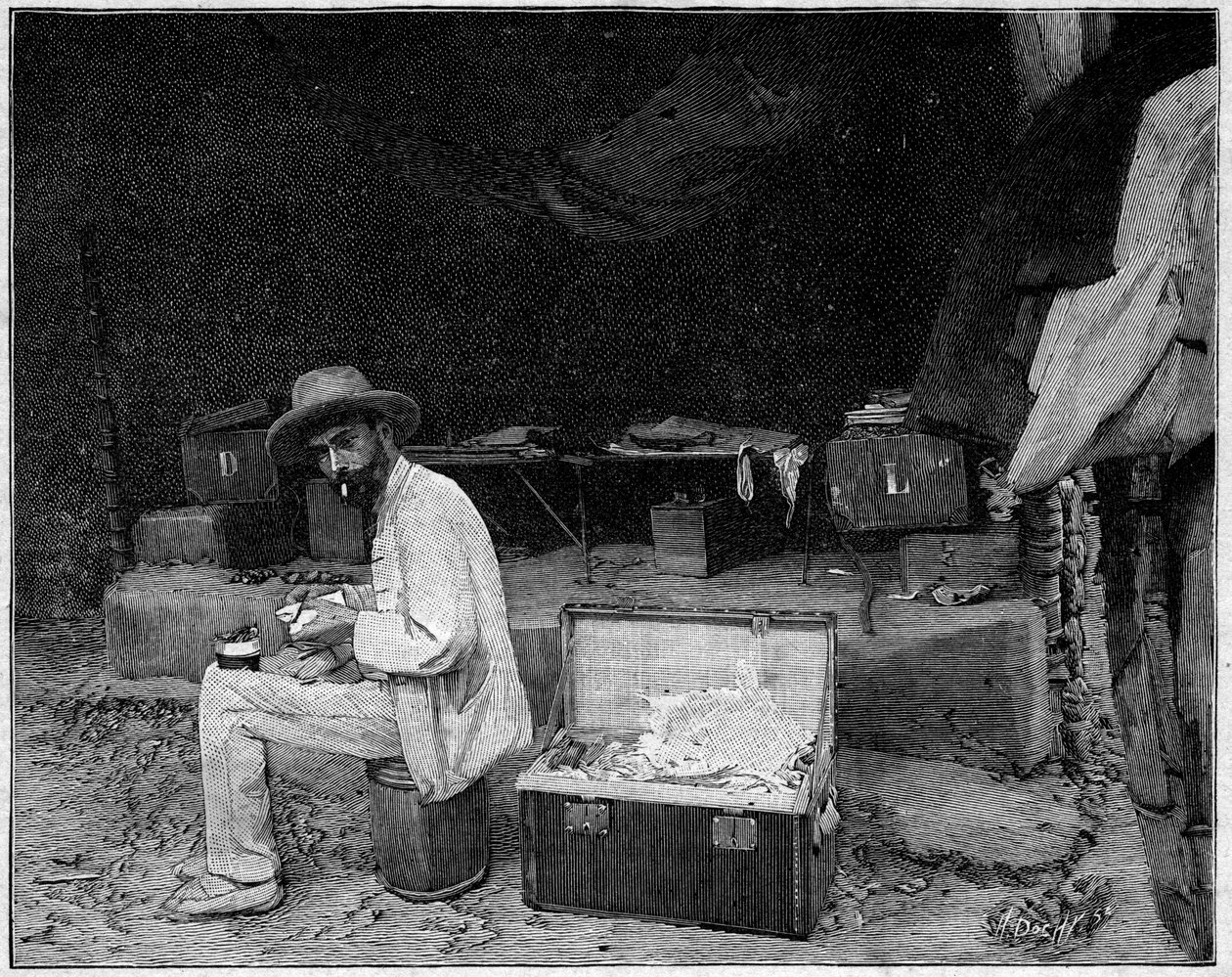 Porträt von Dr. François Crozat (1858-1892) französischer Entdecker von Unknown artist