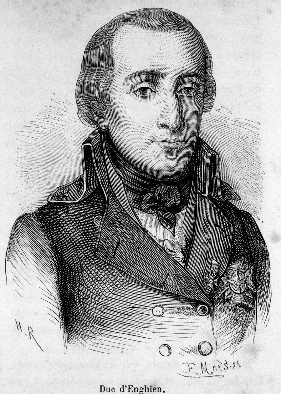 Porträt von Herzog Louis Antoine Henri de Bourbon, Herzog von Enghien (1772-1804), französischer Prinz, erschossen von Bonaparte am 21. März 1804 von Unknown artist