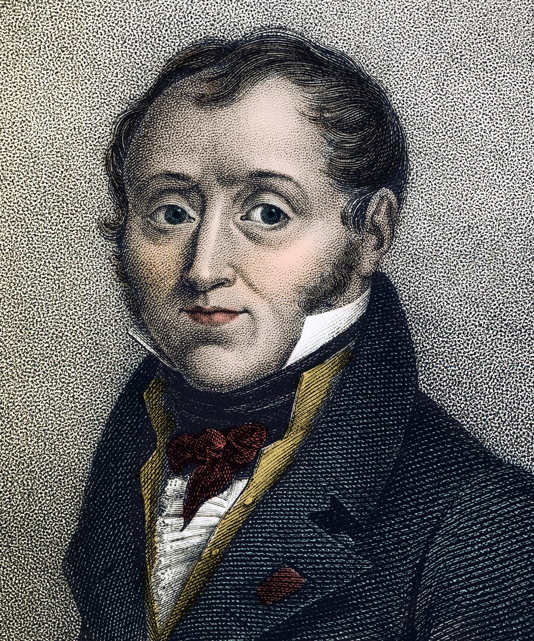 Porträt von Emmanuel de Las Cases (1766-1842), französischer Historiker - Gravur des 19. Jahrhunderts von Unknown artist