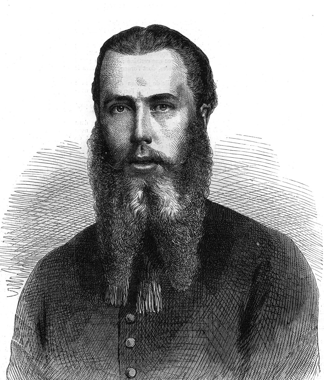 Porträt von Kaiser Maximilian I. von Mexiko (1832-1867). Gravur in „The Illustrous Universe“. von Unknown artist