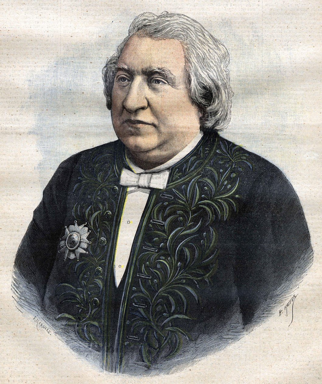 Porträt von Ernest Renan in der Kleidung eines Akademikers von Unknown artist
