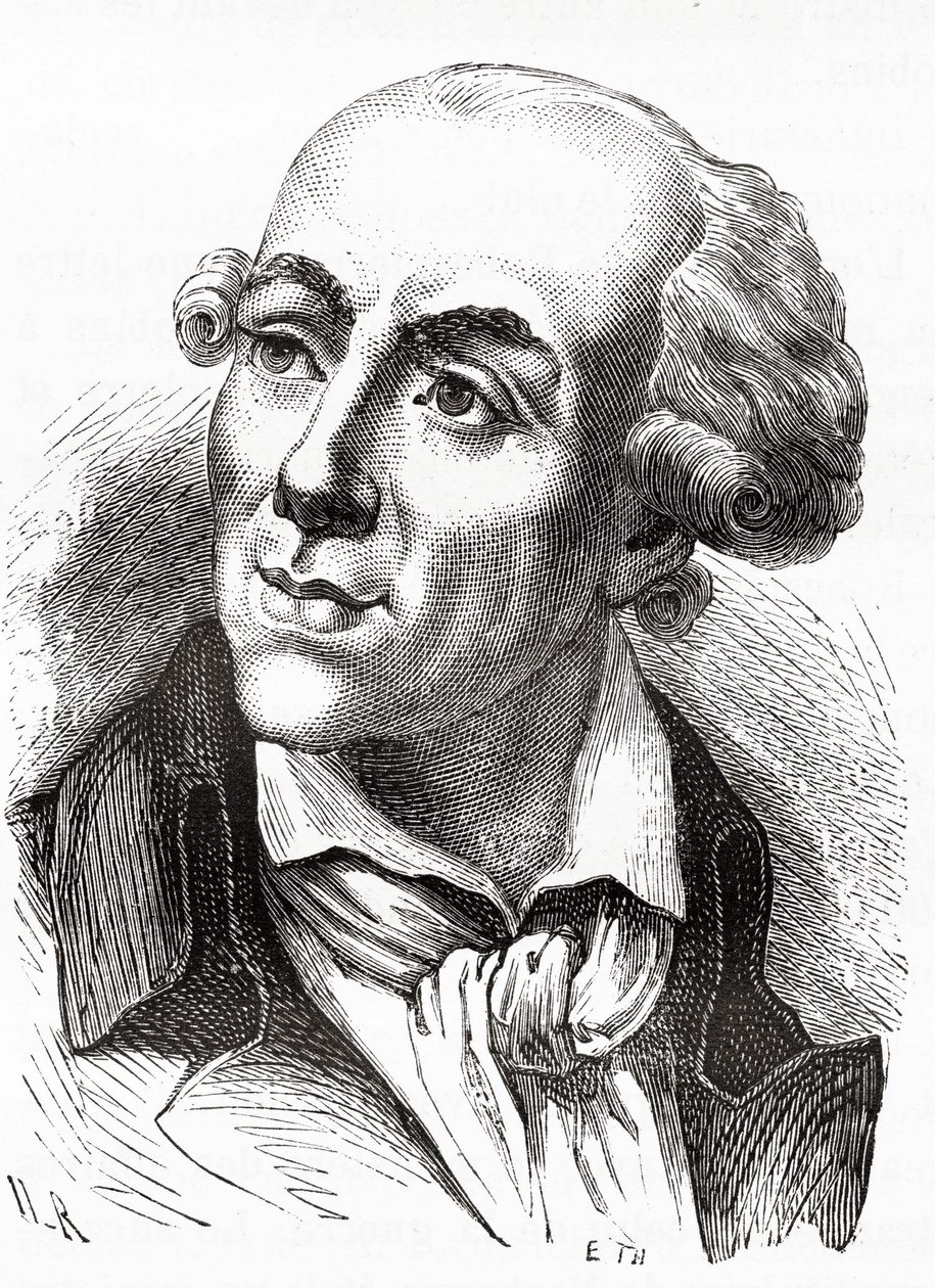 Porträt von Etienne Clavière (1768-1793), Finanzminister in der Girondistenregierung (März 1792) - in Histoire de France von Henri Martin von Unknown artist