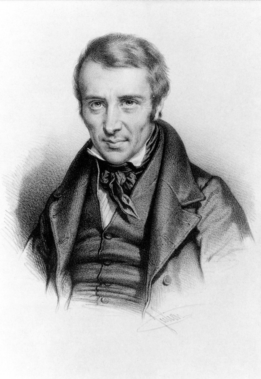 Porträt von Félicité Robert de La Mennais oder Lamennais. Französischer Priester und Schriftsteller (in Saint-Malo) von Unknown artist