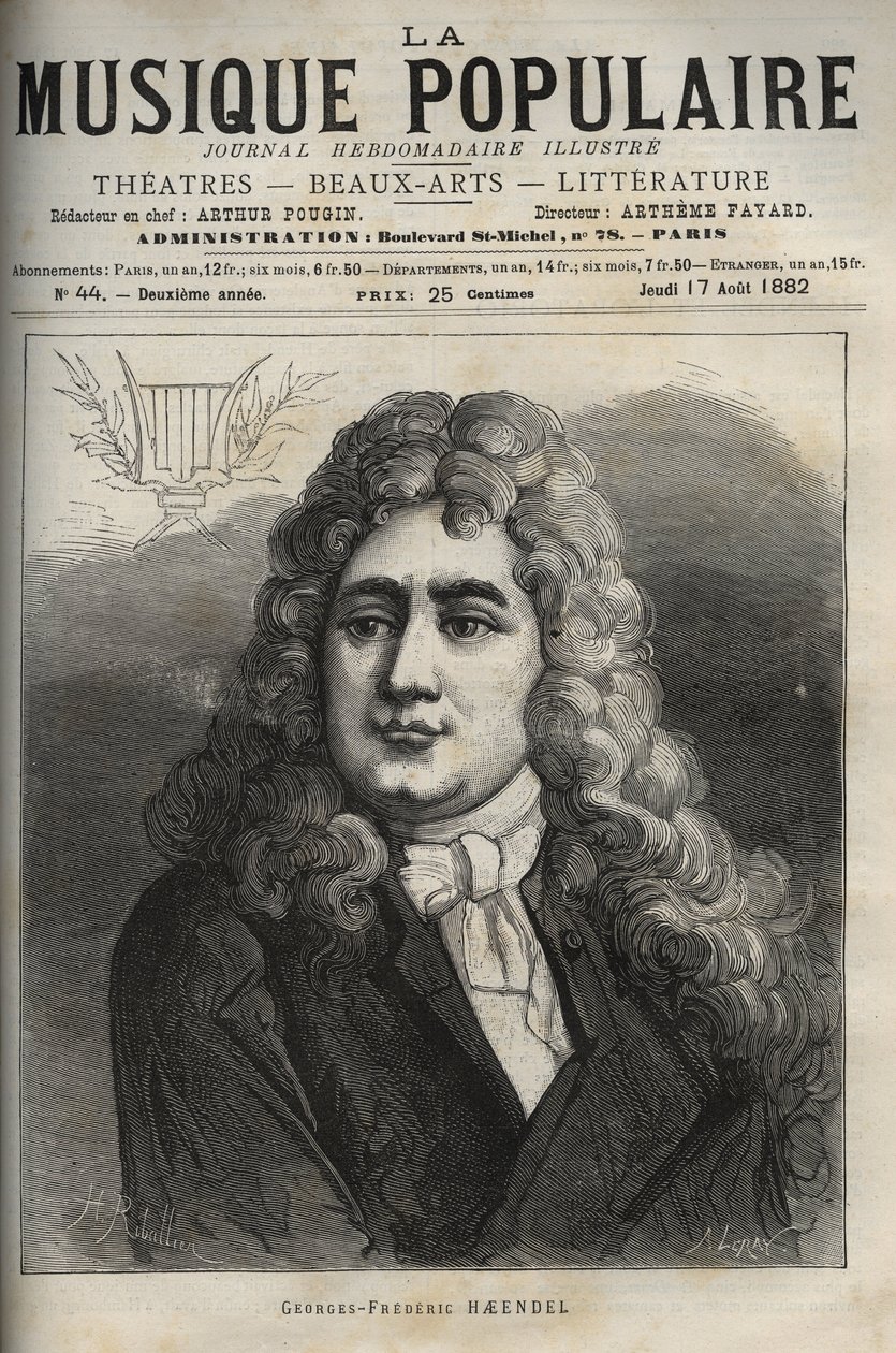Porträt von Georg Friedrich Händel von Unknown artist
