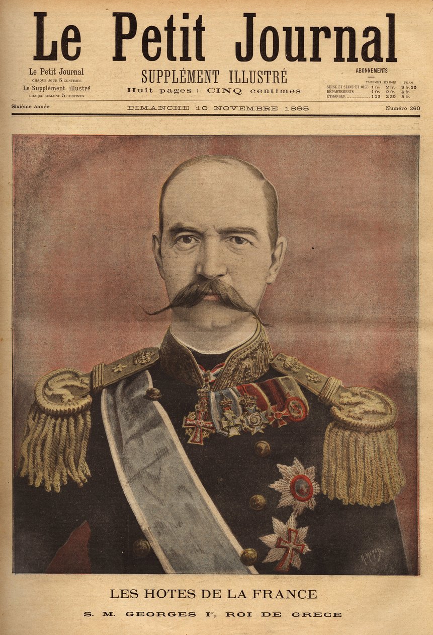 Porträt von Georg I., König von Griechenland von Unknown artist