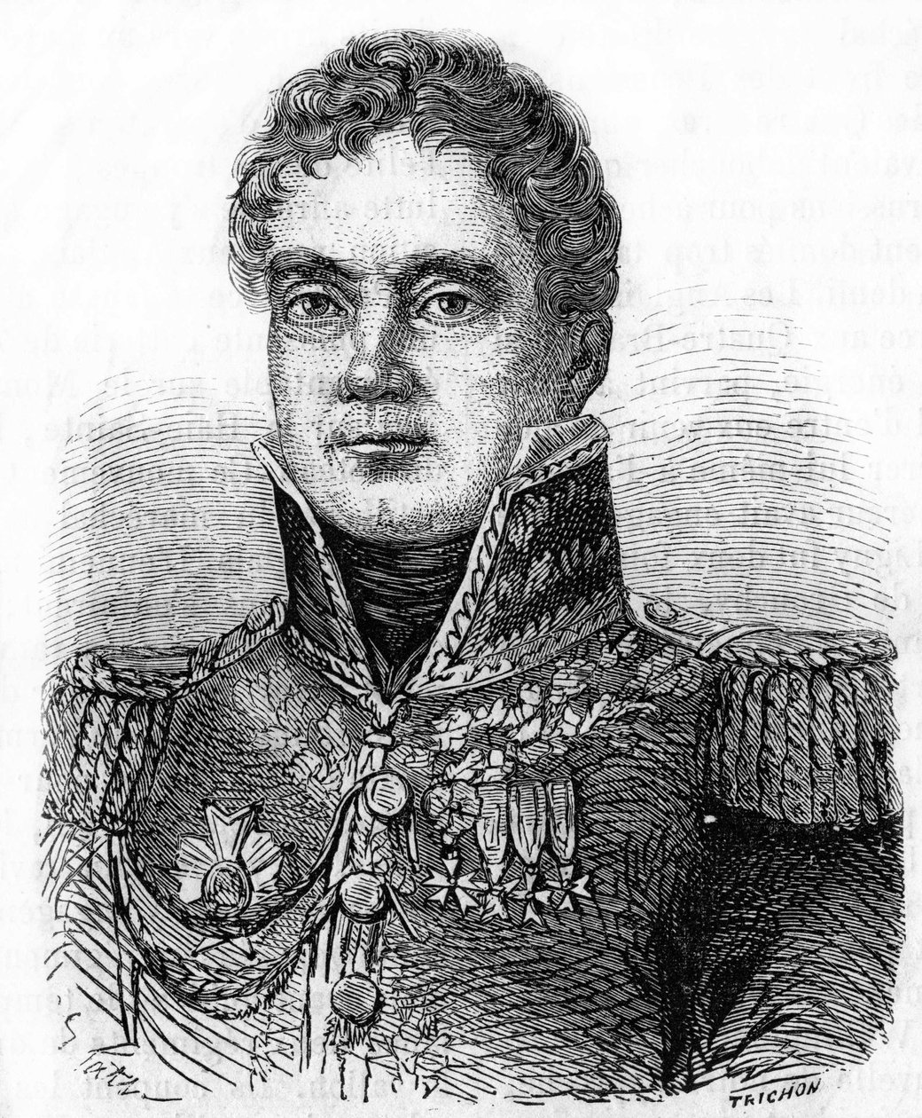Porträt von Georges Mouton, Graf von Lobau (1770-1838), Marschall von Frankreich. von Unknown artist