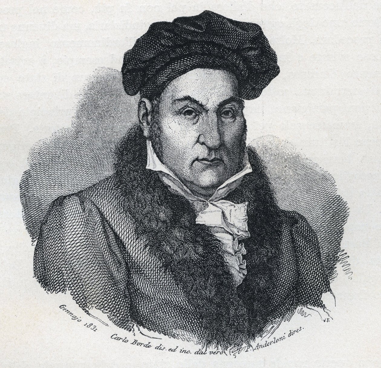 Porträt von Giandomenico Romagnosi, italienischer Philosoph und Jurist von Unknown artist