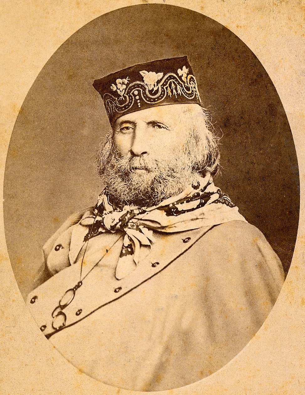 Porträt von Giuseppe Garibaldi (1807-1882) 1875 von Unknown artist