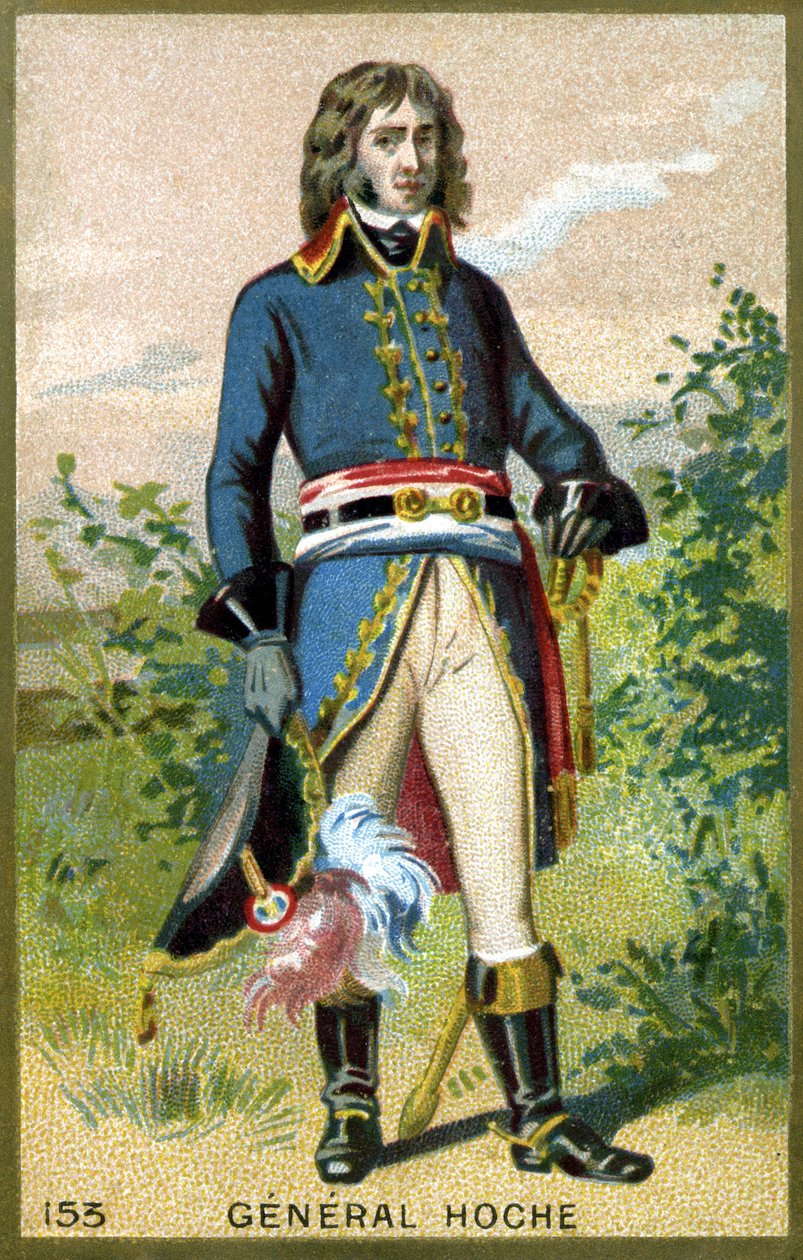 Porträt von General Hoche (1768 - 1797). Chromolithographie des späten 19. Jahrhunderts. von Unknown artist