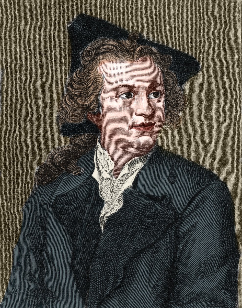Porträt von Gotthold Ephraim Lessing (1729-1781), deutscher Schriftsteller und Dramatiker von Unknown artist
