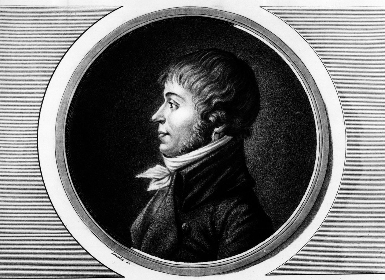 Porträt von Jean Antoine Joseph Debry oder De Bry (1760-1834), Abgeordneter von Aisne im Nationalkonvent. Gravur in 