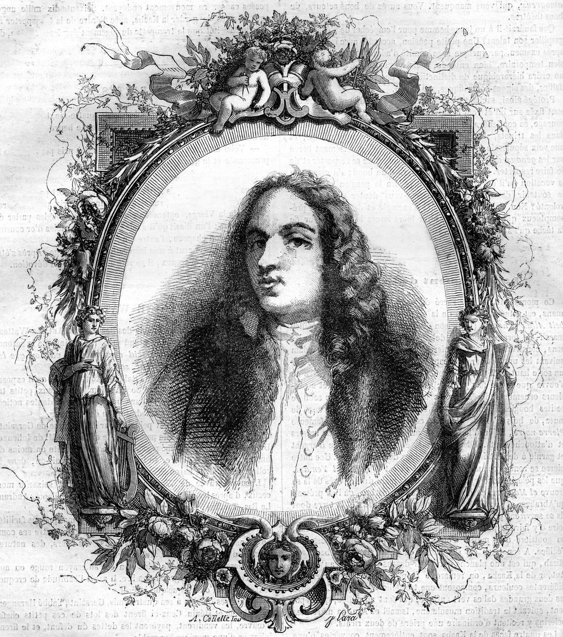 Porträt von Jean Antoine Watteau (1684-1721), französischer Maler von Unknown artist
