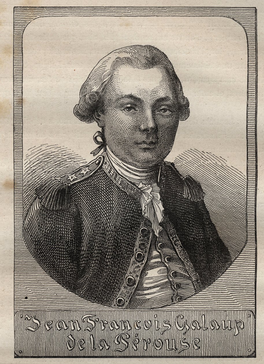 Porträt von Jean Francois de Galaup, Graf von La Pérouse (1741-1788) - Illustration aus „The Great Mariners of the 18th century“ von Unknown artist