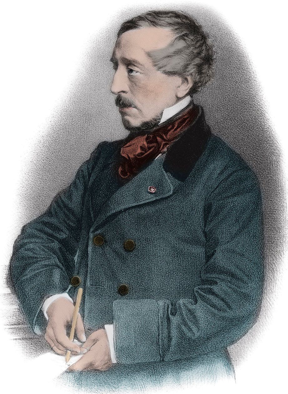Porträt von Jean Jacques (Jean-Jacques) Ampere (1800-1864), französischer Historiker von Unknown artist