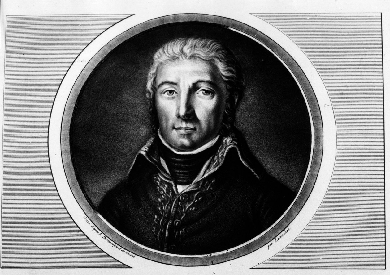 Porträt von Jean Victor (Jean-Victor) Moreau (1763-1813), General der Armee des Rheins. Gravur in Vollständige Sammlung historischer Gemälde der Französischen Revolution, in drei Bänden. 1804. von Unknown artist