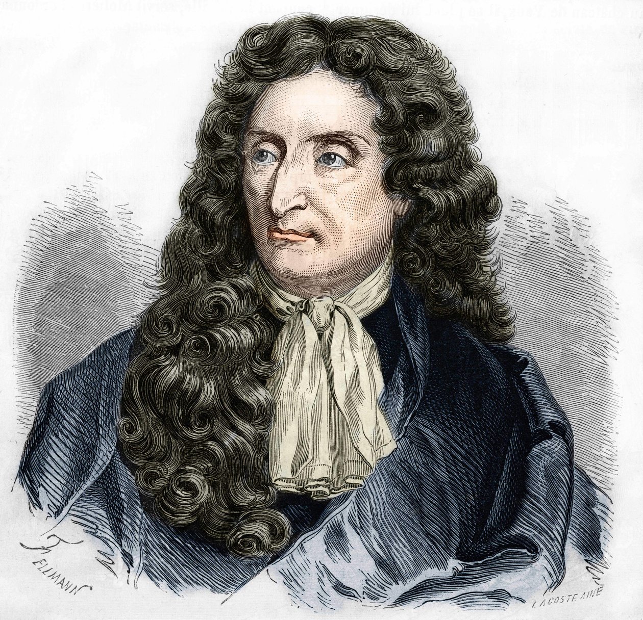 Porträt von Jean de La Fontaine (1621-1695), französischer Dichter von Unknown artist