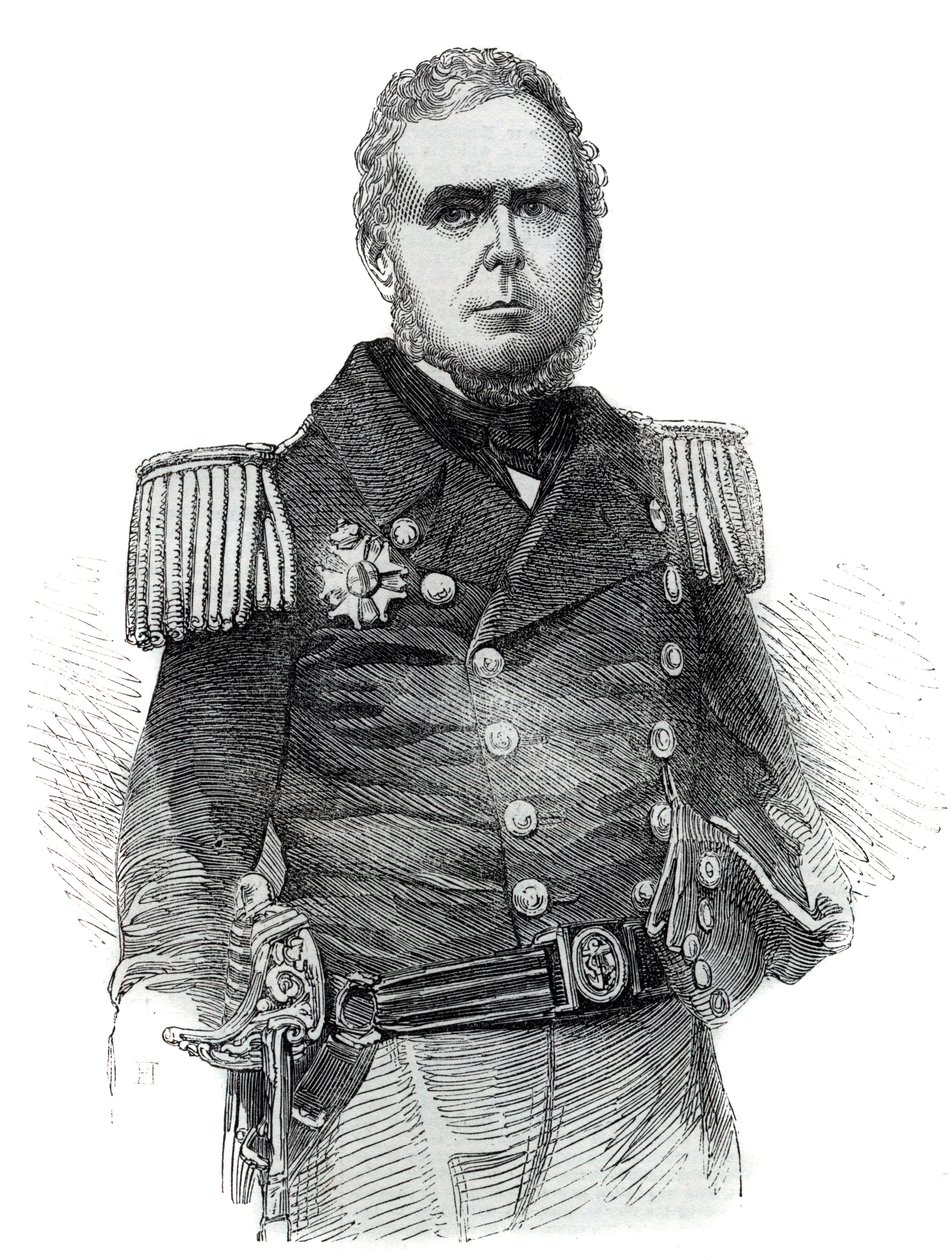 Porträt von John Pascoe Grenfell (1800-1869) Marineoffizier und Diplomat des Kaiserreichs Brasilien - Gravur 1852 von Unknown artist