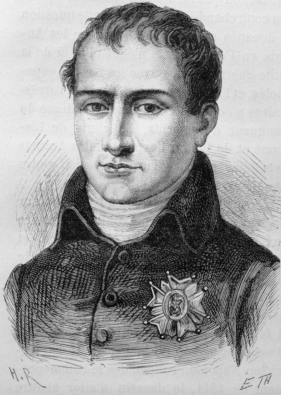 Porträt von Joseph Bonaparte (1768 - 1844). Gravur aus dem späten 19. Jahrhundert in „Histoire de France“ von H. Martin. von Unknown artist