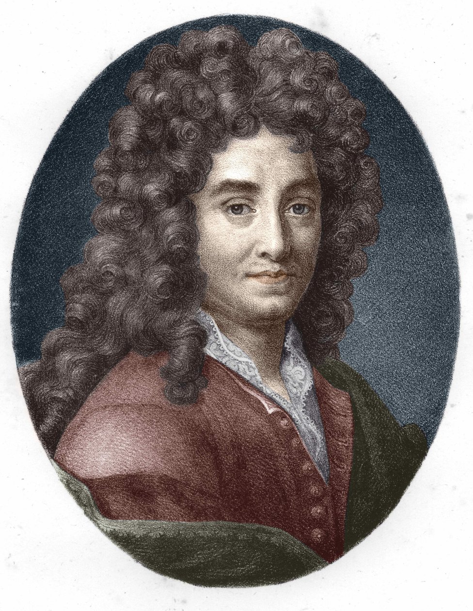 Porträt von La Bruyère. Gravur aus dem 19. Jahrhundert. von Unknown artist