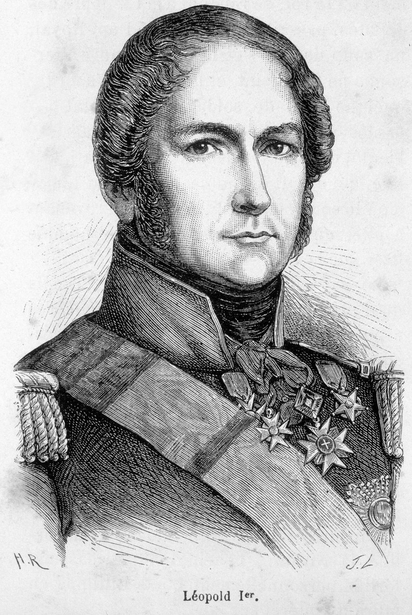 Porträt von Leopold I. von Sachsen-Coburg-Gotha von Unknown artist