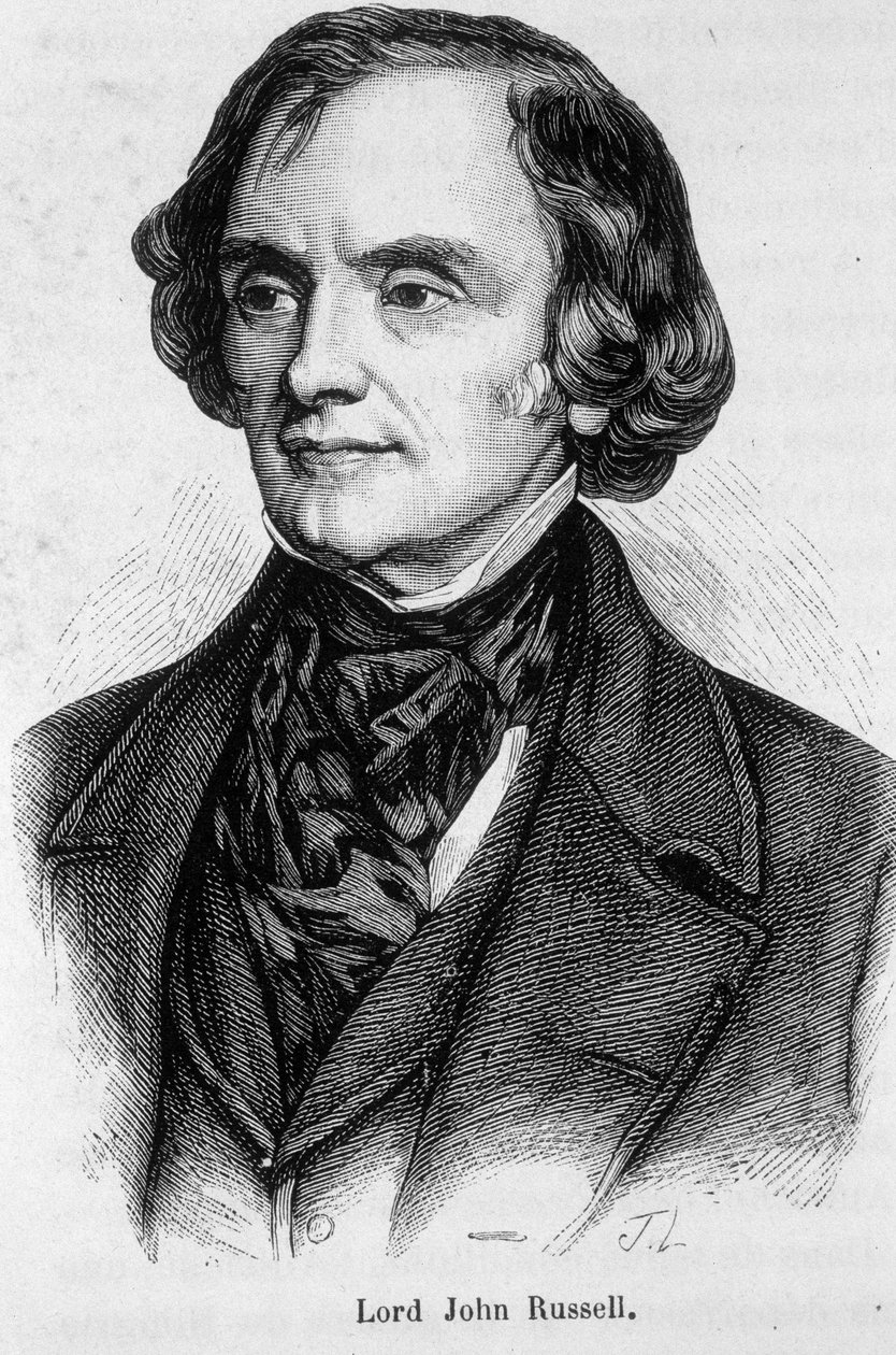 Porträt von Lord John Russel von Unknown artist