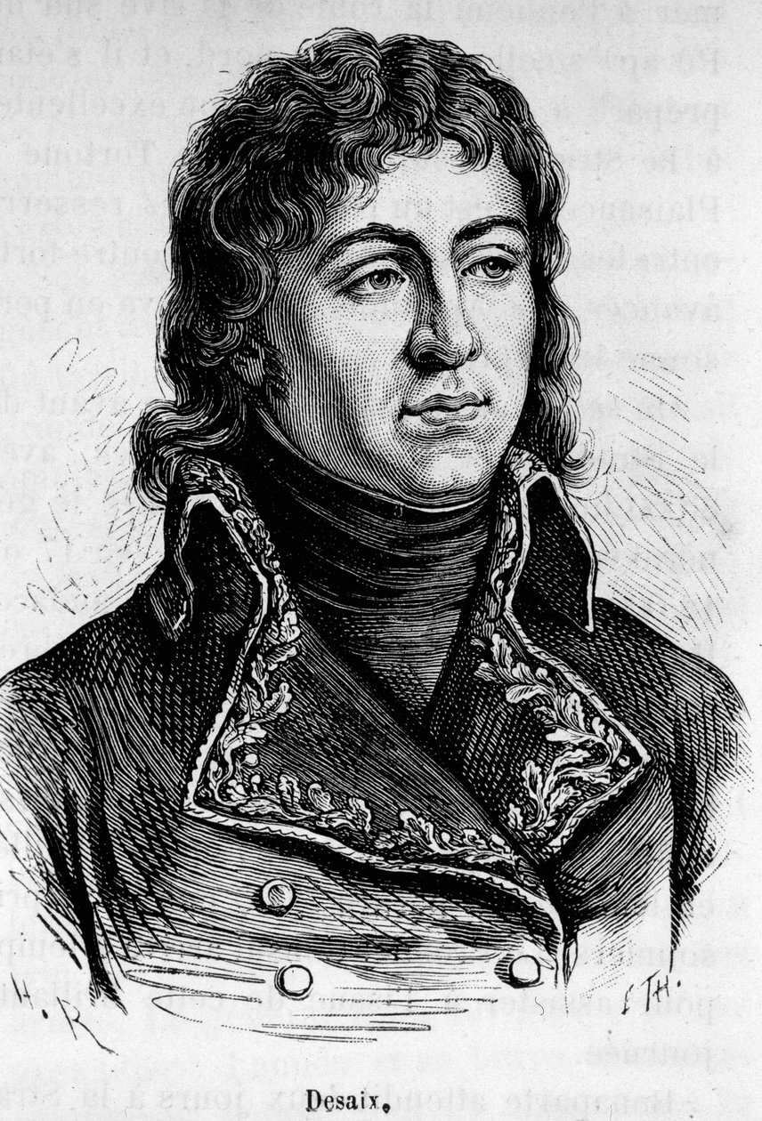 Porträt von Louis Charles Antoine Desaix de Veygoux (1768-1800), französischer General. von Unknown artist