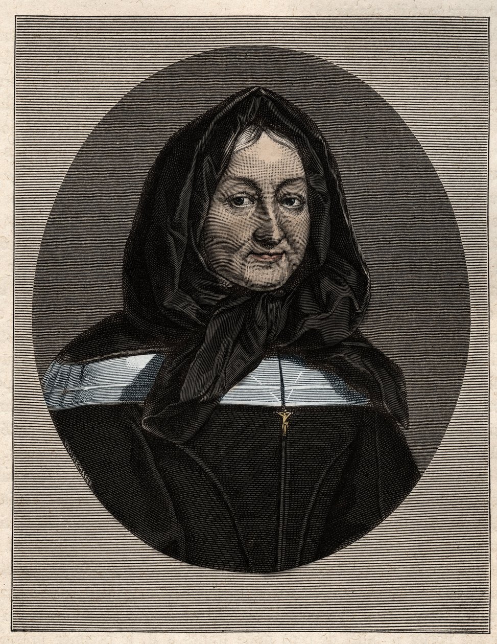 Porträt von Madame Marie de Rubelles, Dame von Miramion (1629-96) Gründerin der Töchter der Heiligen Familie von Unknown artist