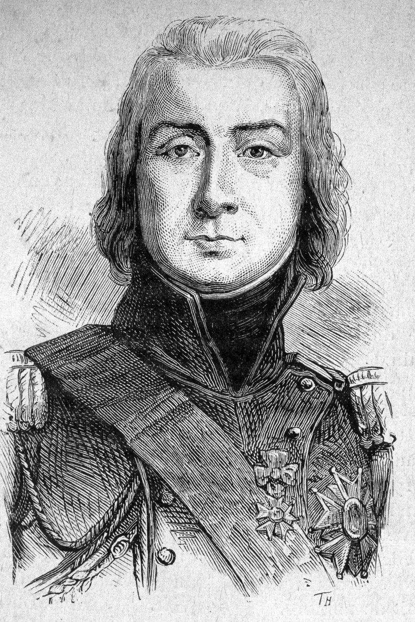 Porträt von Marschall Bessières, Herzog von Istrien (1768 - 1813) - in „Les Contemporains“, n.d. späte 19. Jahrhundert von Unknown artist