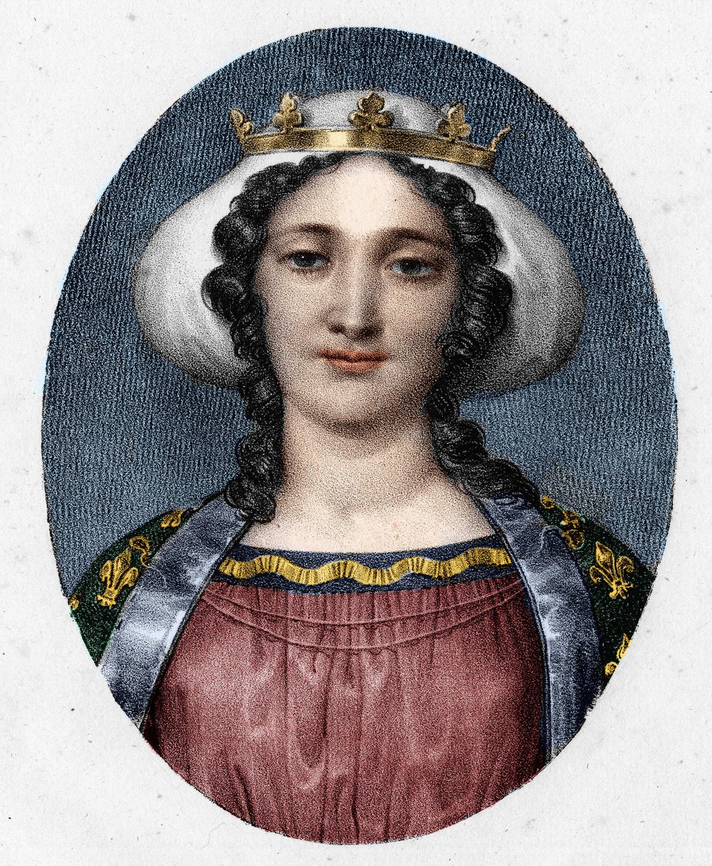 Porträt von Margarete von der Provence (1221 - 1295), Königin von Frankreich von Unknown artist
