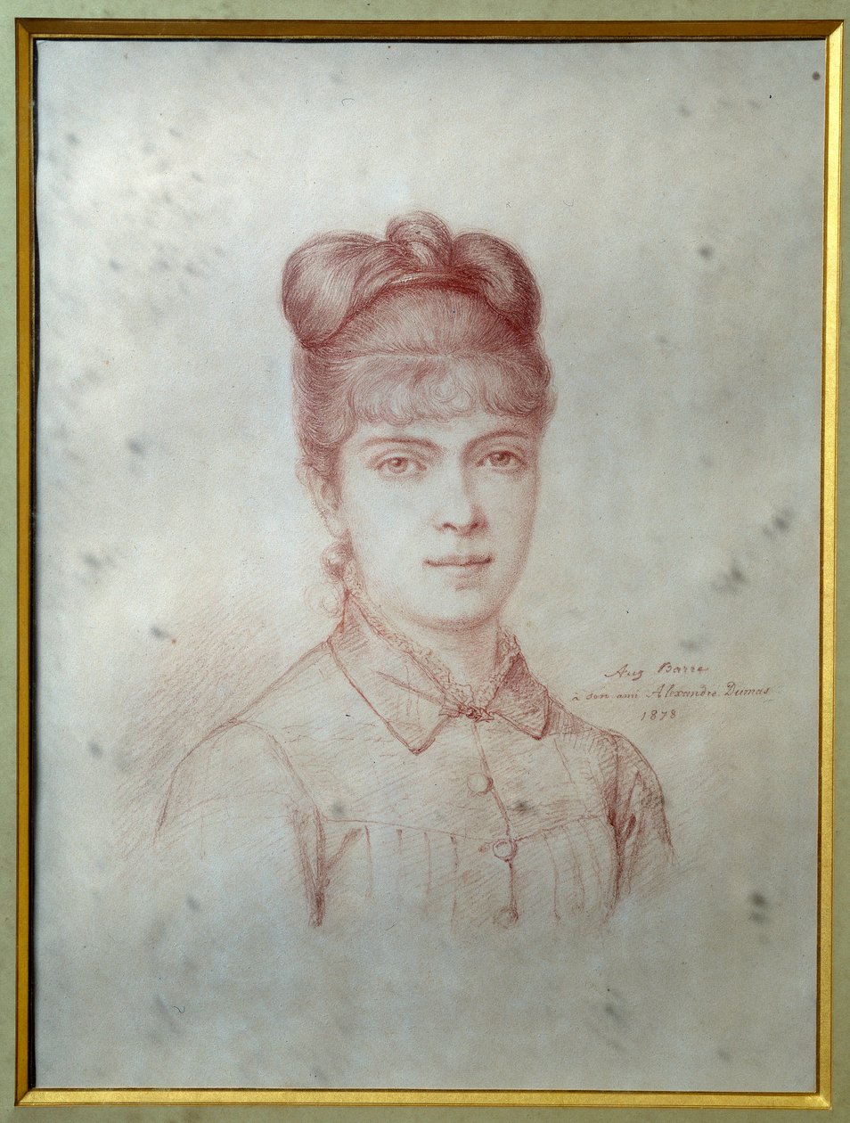 Porträt von Marie Alexandrine Henriette Dumas Davy de la Pailleterie genannt Colette (1860-1907), Tochter von Alexandre Dumas Jr. (1824-1895) von Unknown artist