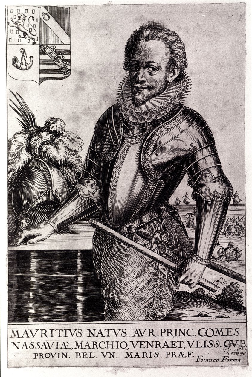 Porträt von Moritz von Nassau, Prinz von Oranien (geb. in Dillenburg) von Unknown artist