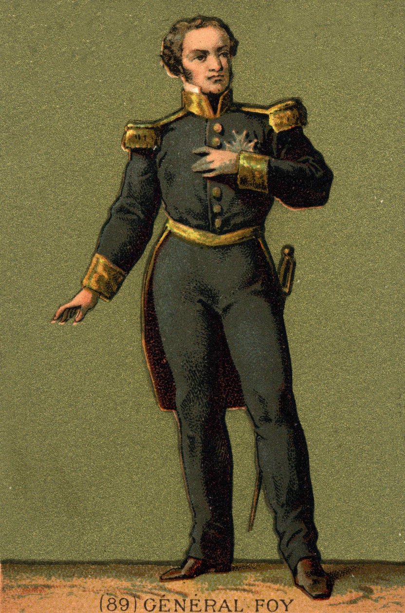 Porträt von Maximilien Sébastien Foy. Französischer General und Politiker (1775 bis 1825) von Unknown artist