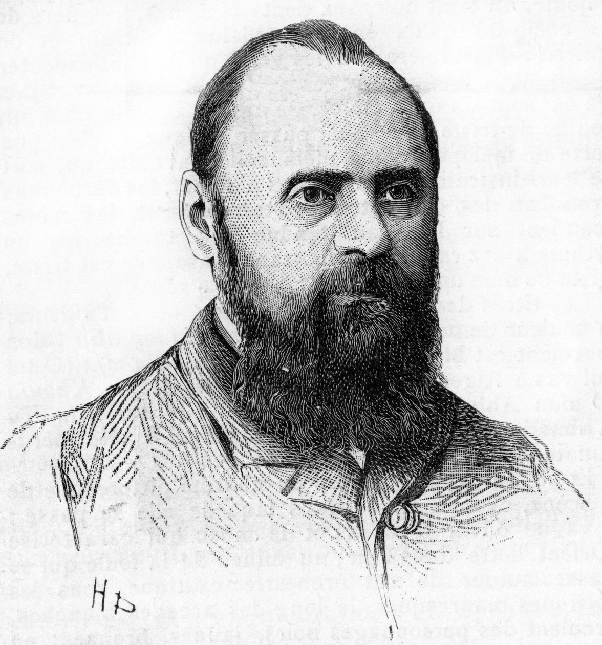 Porträt von Mily (Mili, Milli) Alexeyevich Balakirev (1837-1910), Pianist, Dirigent und russischer Komponist. Gravur von 1889 von Unknown artist