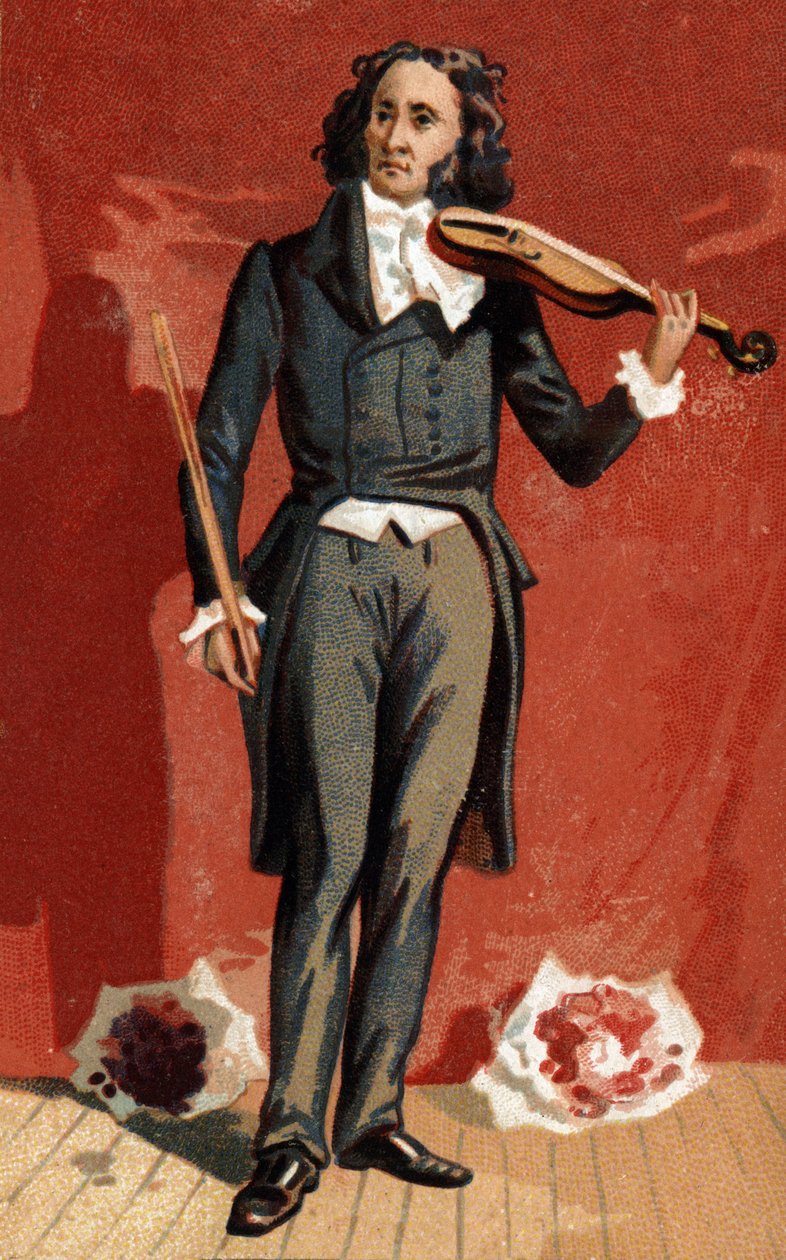 Porträt von Nicolo Paganini (1782-1840), italienischer Geiger von Unknown artist